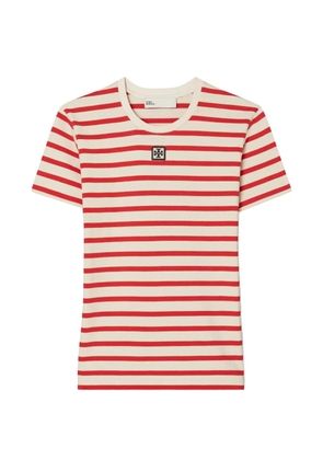 Tory Burch striped cotton T-shirt - Red