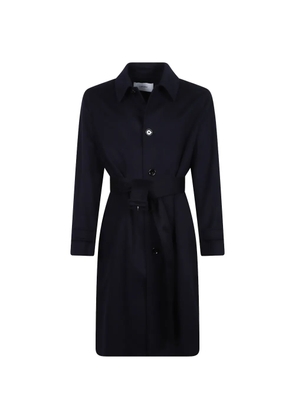 Lardini belted button-front coat - Blue