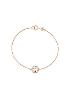 Tory Burch icon Pavé chain bracelet - Gold