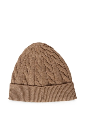 Loro Piana Cedar cable-knit beanie hat - Brown