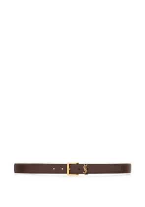 Saint Laurent Cassandre belt - Brown