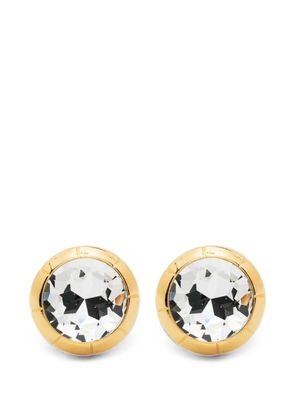 Alessandra Rich crystal-embellished round earrings - Gold