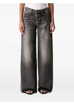 Armani Exchange faded wide-leg jeans - Grey