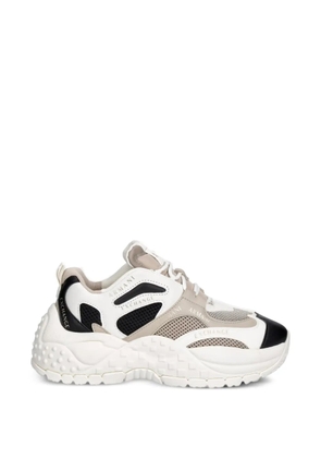 Armani Exchange logo-detail panelled sneakers - White