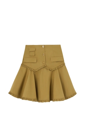 GANNI skirt in stretch cotton - Yellow