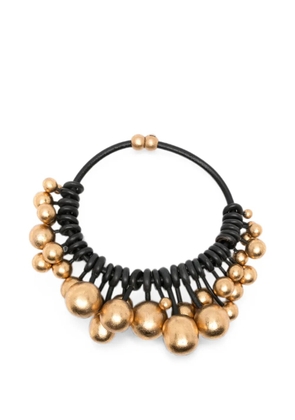 Monies bead-embellished chunky necklace - Gold