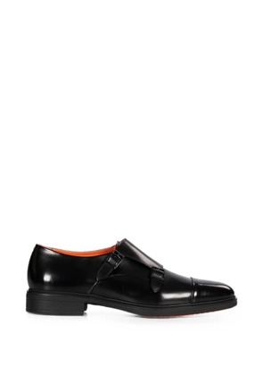 Santoni BMW 5 Touring double-strap monk shoes - Black