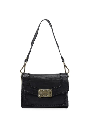 Campomaggi Agnese whipstitch-trim shoulder bag - Black