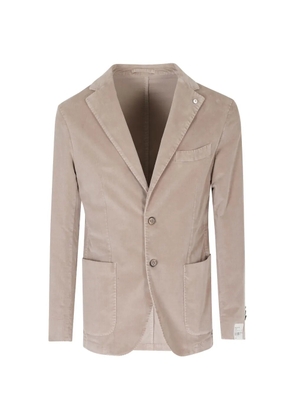 L.B.M. 1911 single-breasted corduroy blazer - Neutrals