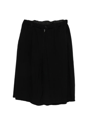 Yohji Yamamoto elasticated-waistband shorts - Black