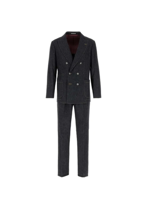 Brunello Cucinelli Blue denim suit - Grey