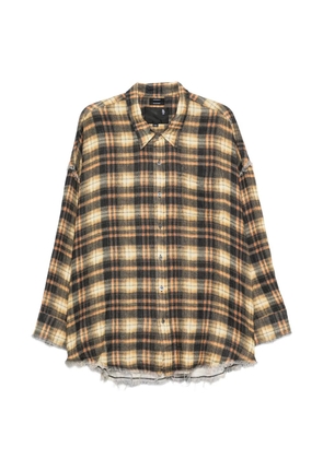 R13 frayed-hem shirt - Neutrals