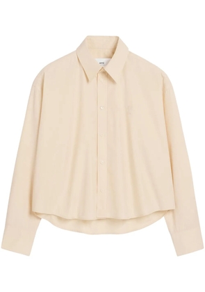 AMI Paris cropped shirt - Neutrals