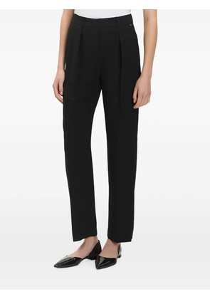 Armani Exchange pleated-detail trousers - Black