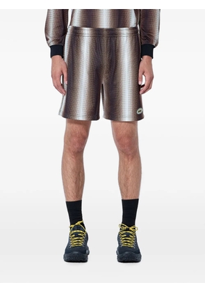 Metalwood Studio mesh-like elasticated-waistband shorts - Brown