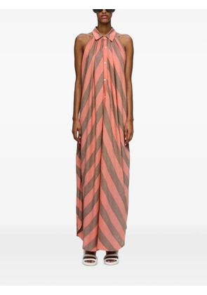 Marrakshi Life maxi The Halter striped dress - Orange