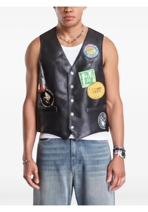MM6 Maison Margiela sticker-patch gilet - Black