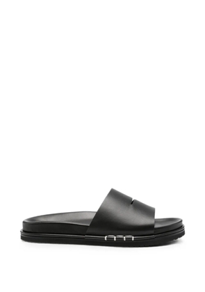 JW Anderson leather slip-on slides - Black