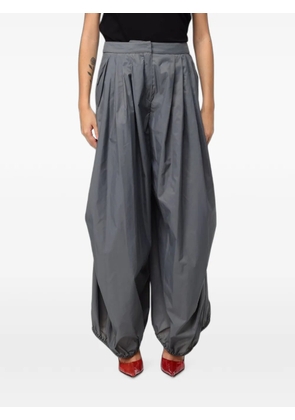 Emporio Armani lightweight nylon wide-leg trousers - Grey