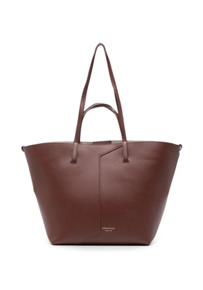 Emporio Armani leather tote bag - Brown