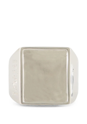 MM6 Maison Margiela engraved signet ring - Silver