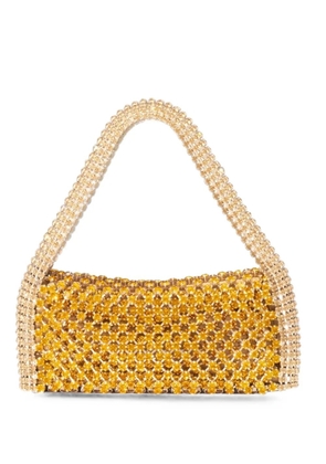 Benedetta Bruzziches Rachele La Grande crystal-embellished shoulder bag - Yellow