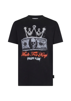 Philipp Plein jersey T-Shirt Crown Dollar - Black
