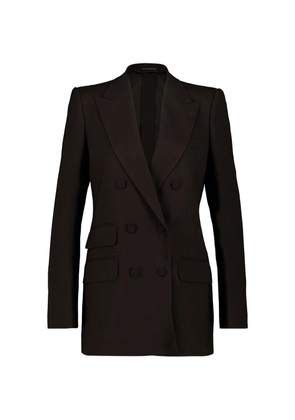 TOM FORD double-breasted peak-lapel blazer - Brown