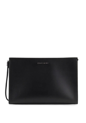 Orciani leather clutch bag - Black