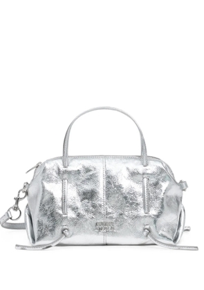 Bimba y Lola mini silver leather Lolita bag