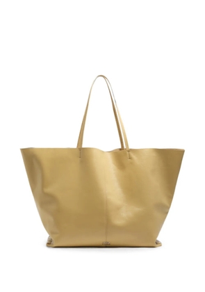 Bimba y Lola oatmeal leather maxi shopper bag - Neutrals