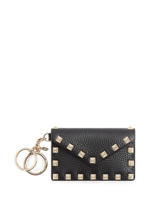Valentino Garavani Rockstud charm in grainy calfskin - Black