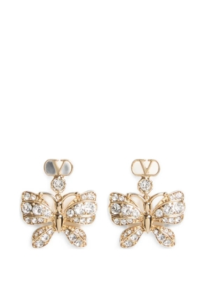 Valentino Garavani Flutterby earrings in metal and Swarovski® crystals - Gold