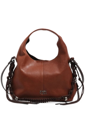 BIMBA Y LOLA small dark-tan-leather paper bag - Brown