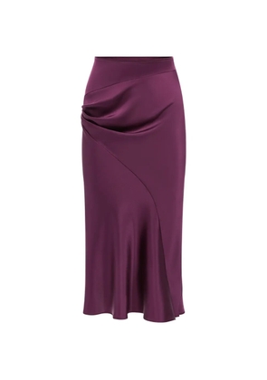 Nina Ricci asymmetrical draped skirt - Purple