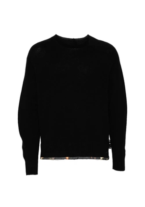 Undercover button-fastening knitted sweater - Black