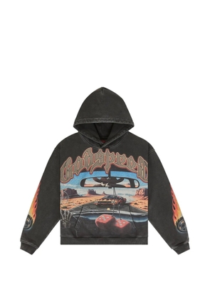 GODSPEED graphic-print On The Run hoodie - Black