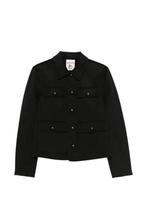 Semicouture button-up wool jacket - Black