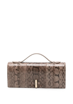 Malone Souliers May snake-effect leather tote bag - Neutrals