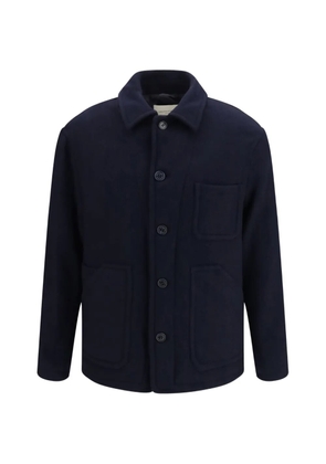 BROOKSFIELD button-up patch-pocket sweater - Blue