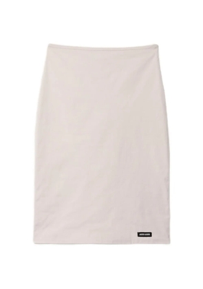 Miu Miu stretch poplin skirt - Neutrals