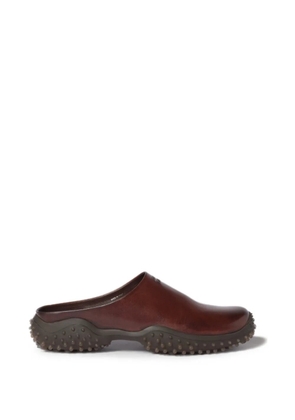 Miu Miu leather mules - Brown