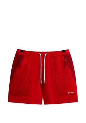 KITH x Columbia Wind mesh-panelled drawstring track shorts - Red