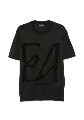 Emporio Armani logo-print short-sleeve T-shirt - Black
