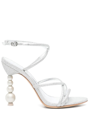 Sophia Webster 100mm Perla sandals - Silver