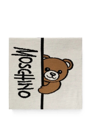 Moschino Teddy Bear scarf - White