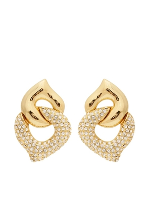 Kenneth Jay Lane crystal-embellished earrings - Gold