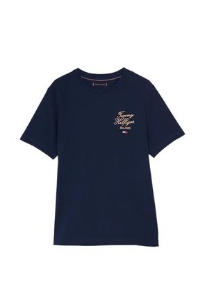 Tommy Hilfiger 1985 Collection Script logo-embroidered T-shirt - Blue