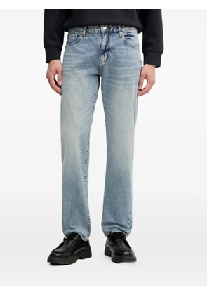 Armani Exchange acid-wash distressed jeans - Blue