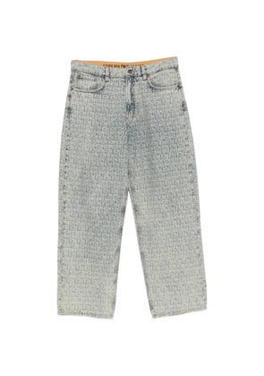 Emporio Armani logo-patch jeans - Blue